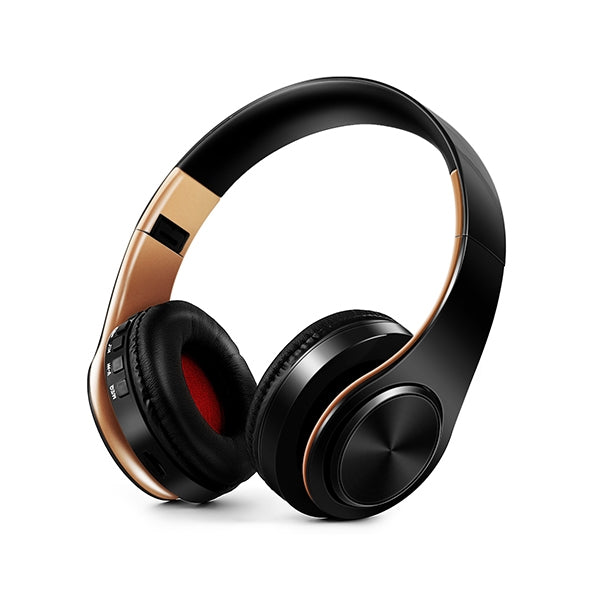 HIFI 立體聲無線藍牙耳機 適用於小米 iPhone 三星平板，附麥克風，支援 SD 卡及 FM