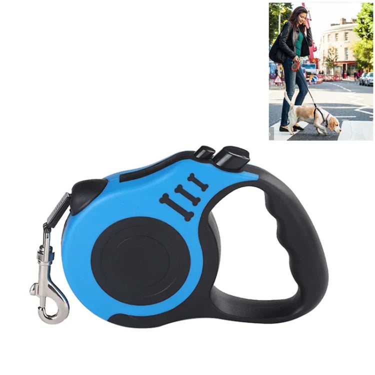 伸縮狗牽引繩 自動柔性狗幼犬貓牽引繩帶 小中型犬寵物用品，3m，5m