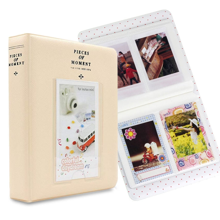 適用於Fujifilm Instax Mini 8 /7s /70 /25 /50s /90的64格名片收納冊，64格米色，64格藍色，64格綠色，64格橘色，64格粉紅色，64格天藍色