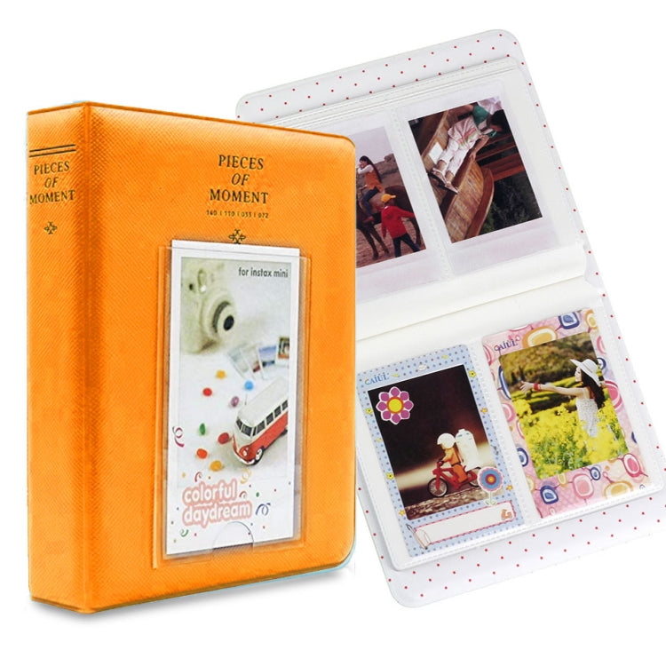 適用於Fujifilm Instax Mini 8 /7s /70 /25 /50s /90的64格名片收納冊，64格米色，64格藍色，64格綠色，64格橘色，64格粉紅色，64格天藍色
