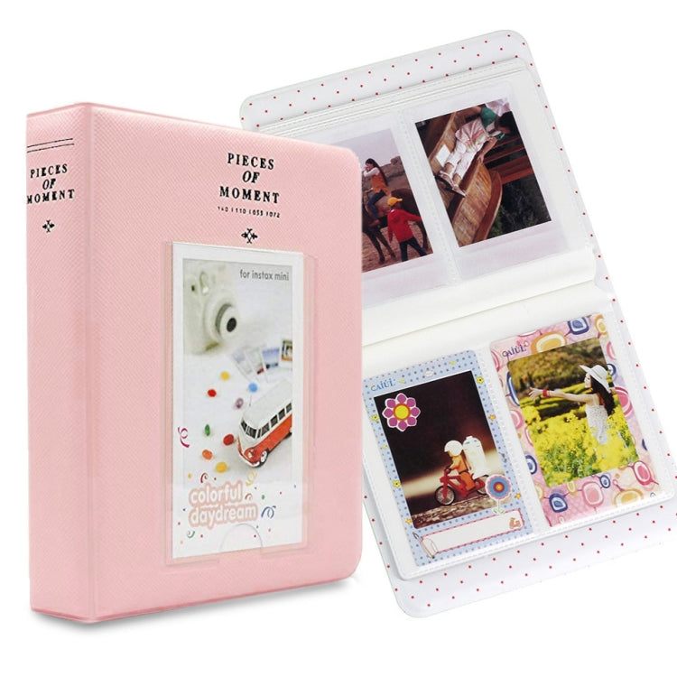 適用於Fujifilm Instax Mini 8 /7s /70 /25 /50s /90的64格名片收納冊，64格米色，64格藍色，64格綠色，64格橘色，64格粉紅色，64格天藍色