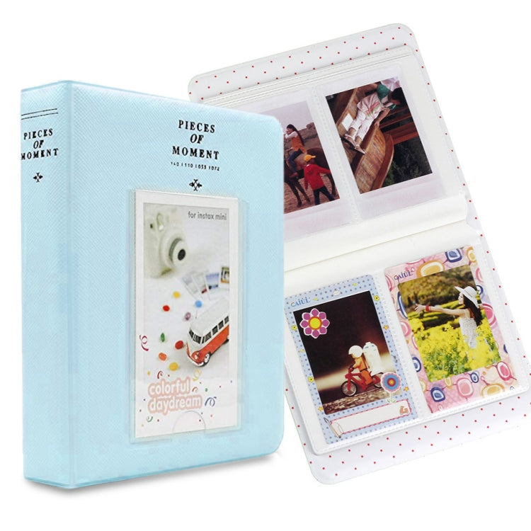 適用於Fujifilm Instax Mini 8 /7s /70 /25 /50s /90的64格名片收納冊，64格米色，64格藍色，64格綠色，64格橘色，64格粉紅色，64格天藍色