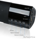 TOPROAD 高功率 10W HIFI 便攜無線藍牙喇叭立體聲音響條 TF FM USB 重低音音柱，適用於電腦電視手機