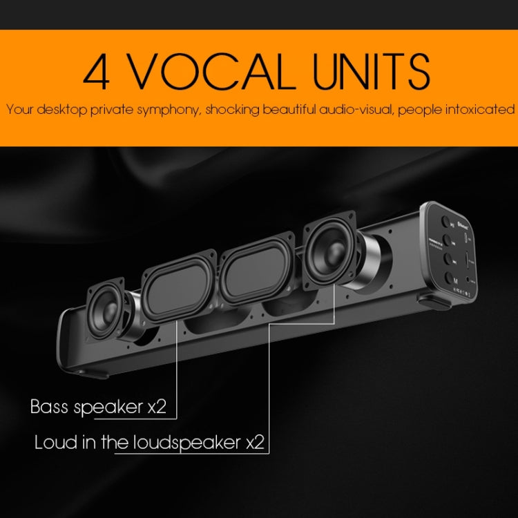 TOPROAD 高功率 10W HIFI 便攜無線藍牙喇叭立體聲音響條 TF FM USB 重低音音柱，適用於電腦電視手機