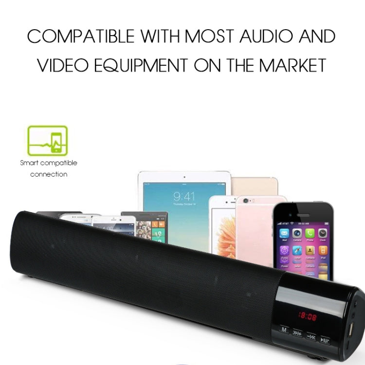 TOPROAD 高功率 10W HIFI 便攜無線藍牙喇叭立體聲音響條 TF FM USB 重低音音柱，適用於電腦電視手機