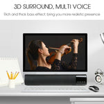 TOPROAD 高功率 10W HIFI 便攜無線藍牙喇叭立體聲音響條 TF FM USB 重低音音柱，適用於電腦電視手機