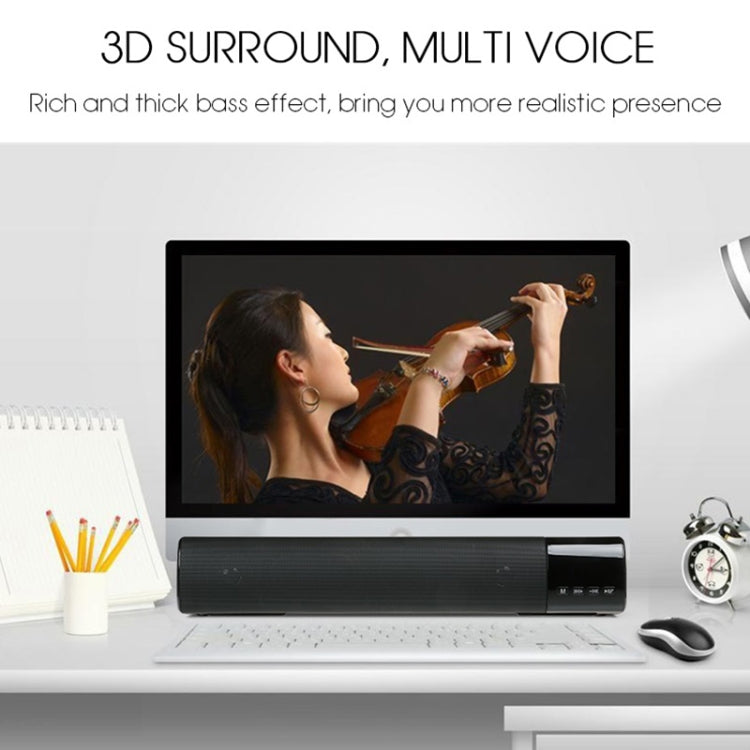 TOPROAD 高功率 10W HIFI 便攜無線藍牙喇叭立體聲音響條 TF FM USB 重低音音柱，適用於電腦電視手機