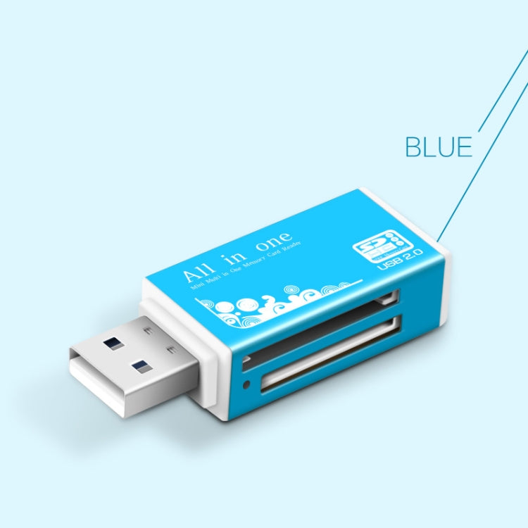 多合一記憶卡讀卡器適用 Memory Stick Pro Duo Micro SD, TF, M2, MMC, SDHC MS 卡