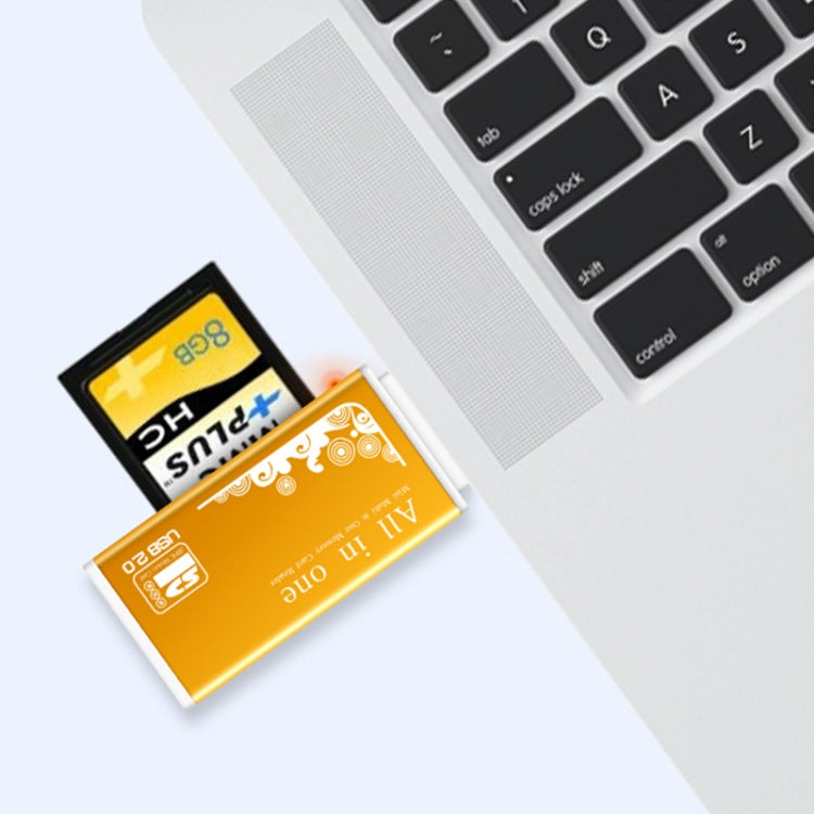 多合一記憶卡讀卡器適用 Memory Stick Pro Duo Micro SD, TF, M2, MMC, SDHC MS 卡
