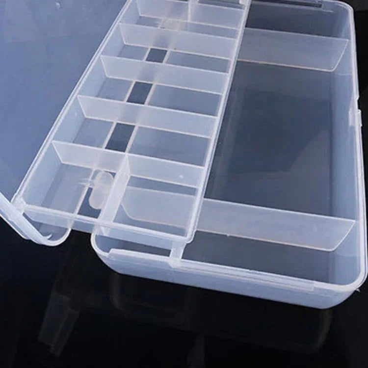 雜物推拉工具收納格釣魚餌盒，釣魚餌盒