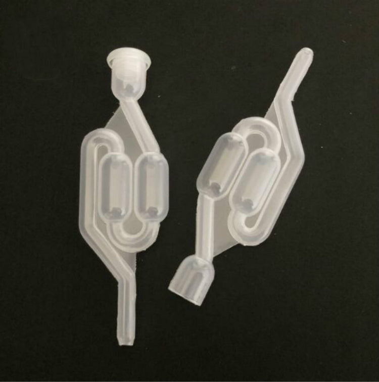 水封排氣單向家用釀酒發酵氣鎖 釀造密封塑膠氣鎖止回閥 水封閥，無蓋普通止回閥，帶蓋普通止回閥