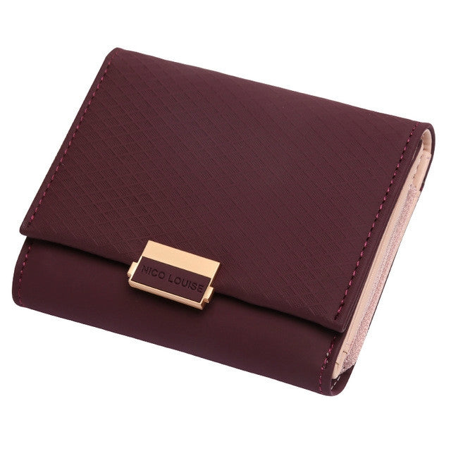 Luxury Wallet Female Leather Women Leather Purse Plaid Wallet Ladies Hot Change Card Holder Coin Small Purses for Girls