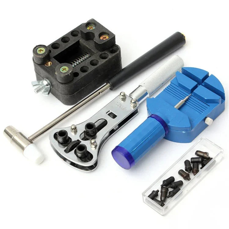 14合1家用手錶拆卸工具維修工具套裝，14合1