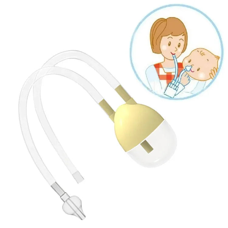 新生嬰兒安全鼻腔清潔器真空吸鼻器流感防護鼻吸器鼻涕清潔器嬰兒用，粉色，黃色，藍色