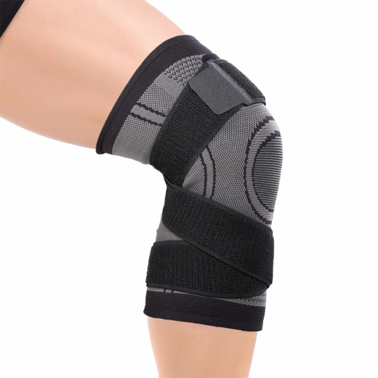 健身跑步自行車護膝彈性尼龍運動壓縮護膝套，L、M、XL、XXL、S