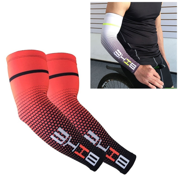 1 對酷炫男士自行車跑步防紫外線太陽防護袖套，護臂套，L、M、XL、XXL