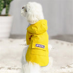 狗狗雨衣帶帽四腳衣防水全包小型犬寵物雨衣，S、M、L、XL、XXL