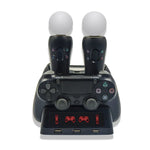 iPlay 遊戲手把充電多功能充電座，適用於 PS4 / PS4 Move / PS VR，適用於 PS4 VR/PS VR/PS Move