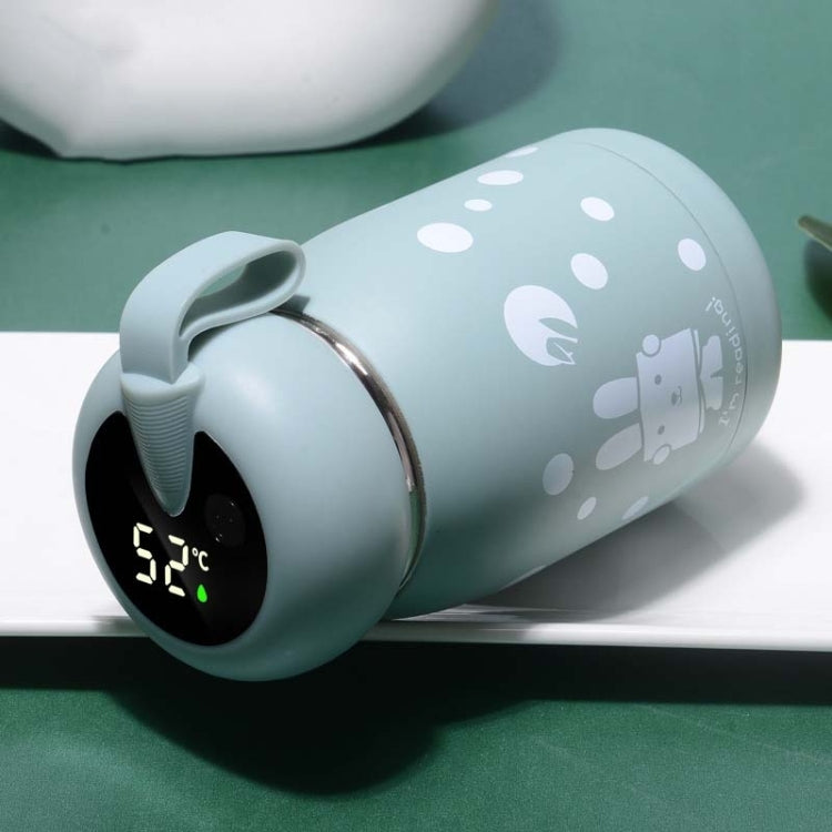 卡通保溫杯 智能溫度測量變色顯示溫度水杯 情侶兒童學生杯，數字顯示，粉色，數字顯示，藍色，數字顯示，綠色，數字顯示，棕色