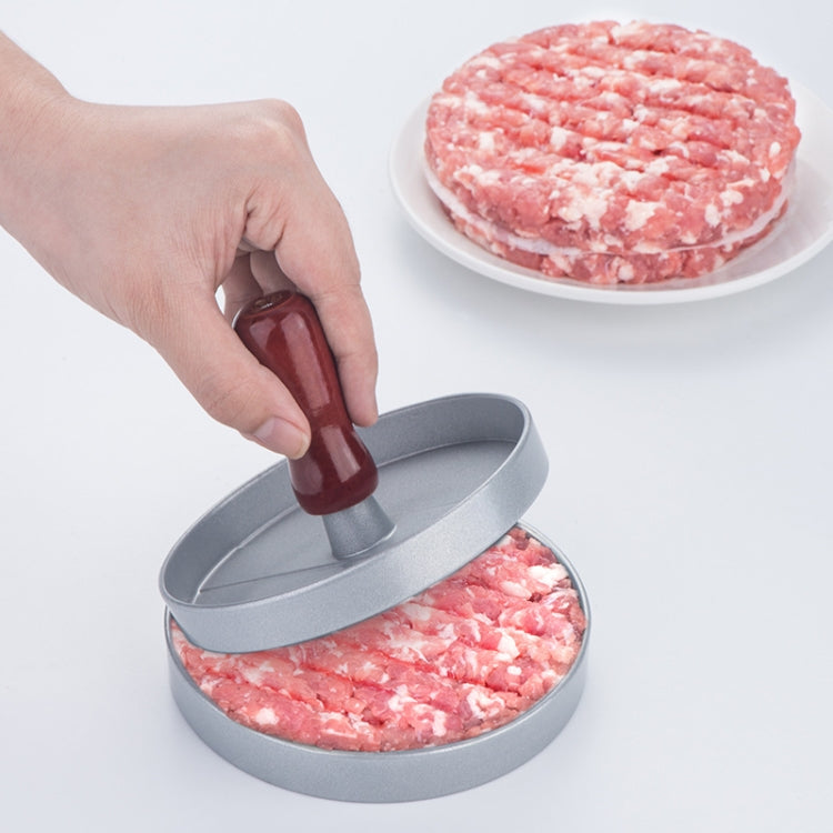 漢堡肉壓肉餅模具肉壓漢堡製作器，1個棕色手柄