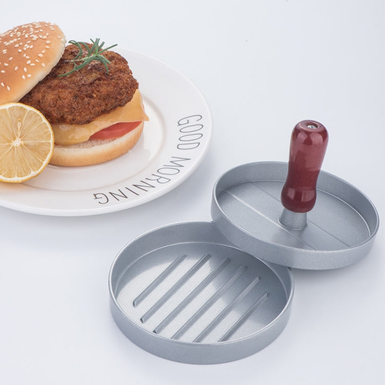 漢堡肉壓肉餅模具肉壓漢堡製作器，1個棕色手柄