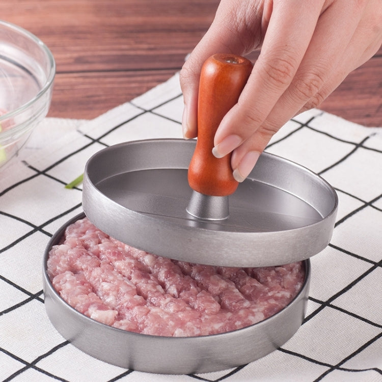 漢堡肉壓肉餅模具肉壓漢堡製作器，1個棕色手柄