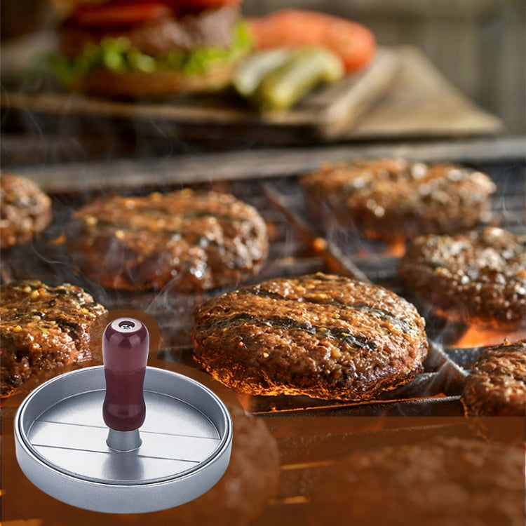 漢堡肉壓肉餅模具肉壓漢堡製作器，1個棕色手柄