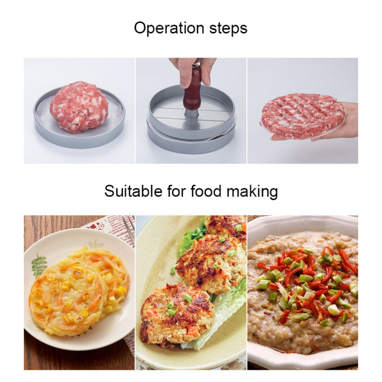 漢堡肉壓肉餅模具肉壓漢堡製作器，1個棕色手柄