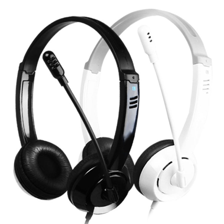 DANYIN DT326 Head-mounted Desktop Computer Children Learning Wire Headset with Microphone, Cable Length:1.8m, DT326 3.5mm Two-hole White, DT326 3.5mm Two-hole Black, DT326 Single Hole Four-level White, DT326 Single Hole Four-level Black                ...