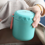 不銹鋼湯杯 湯鍋 便攜保溫杯，紅色，綠色