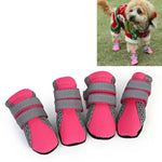 4 合 1 寵物鞋 狗鞋 行走鞋 小型犬寵物用品，S, M, L, XL
