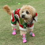 4 合 1 寵物鞋 狗鞋 行走鞋 小型犬寵物用品，S, M, L, XL