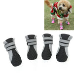 4 合 1 寵物鞋 狗鞋 行走鞋 小型犬寵物用品，S, M, L, XL
