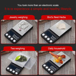 高精度電子秤迷你便攜珠寶藥品秤，500g/0.1g，100g/0.01g，200g/0.01g，300g/0.01g，500g/0.01g，1000g/0.1g