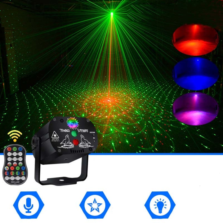 MN-R60 USB 可充電迷你聲控雷射燈 聖誕家庭娛樂閃光 LED 雷射氛圍燈 舞台燈