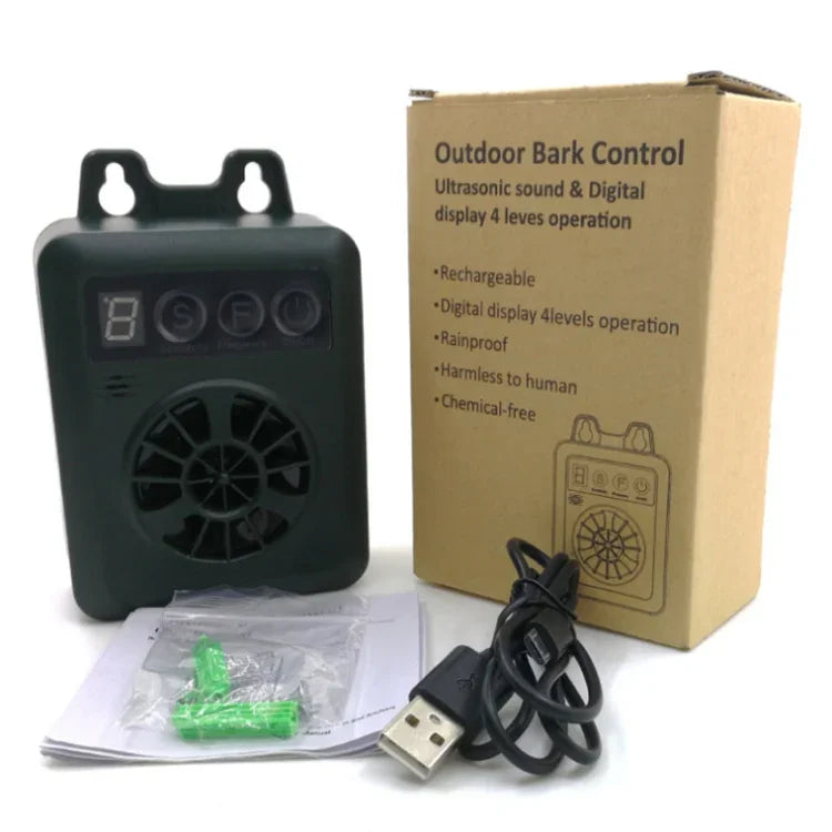 K6 USB 可充電超聲波止吠驅除器防吠狗訓練，K6（綠色）