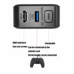 多功能投影及充電交流電源適配器底座，支援Android/PC/Lite Switch，黑色+美國插頭，黑色+歐洲插頭，黑色+英國插頭