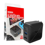 多功能投影及充電交流電源適配器底座，支援Android/PC/Lite Switch，黑色+美國插頭，黑色+歐洲插頭，黑色+英國插頭