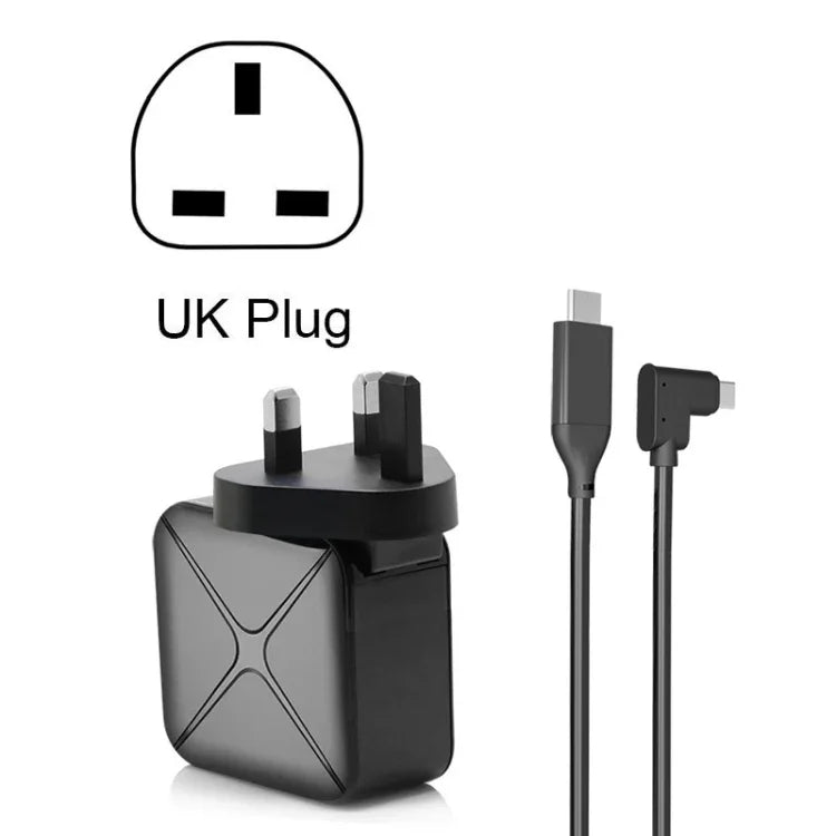 多功能投影及充電交流電源適配器底座，支援Android/PC/Lite Switch，黑色+美國插頭，黑色+歐洲插頭，黑色+英國插頭
