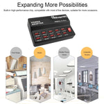 100-240V USB 介面智能快充數字電子充電器多功能充電器，美規插頭，10 端口，12 端口