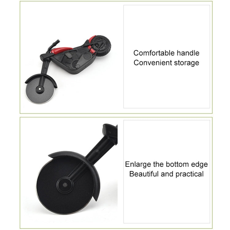 不銹鋼摩托車造型披薩切割滾輪切披薩工具，摩托車