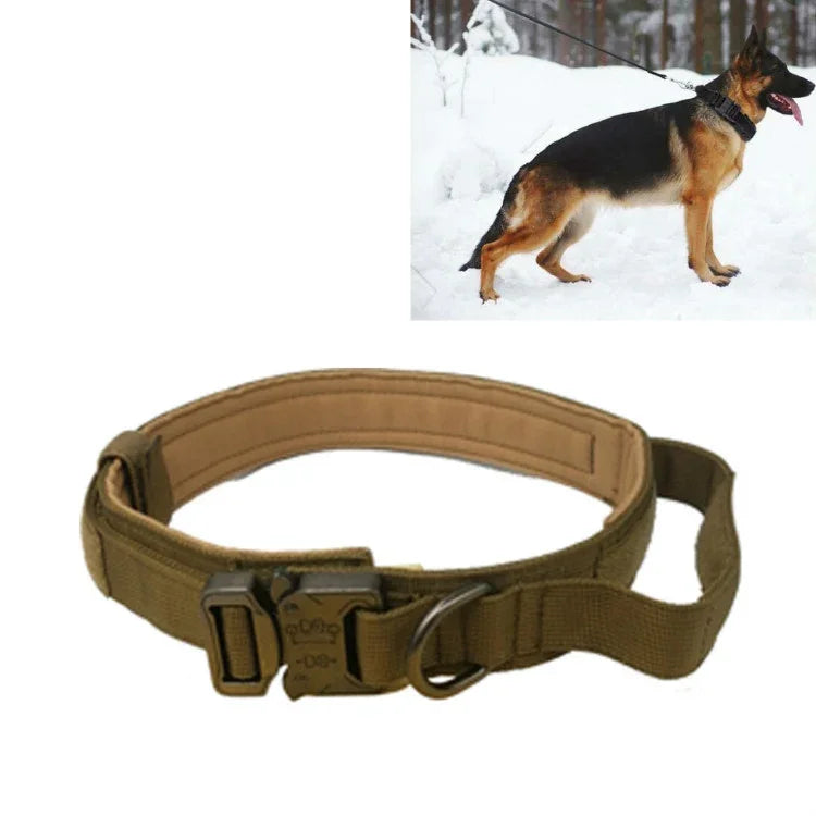 加厚尼龍大型及中型犬牽引項圈 寵物項圈，M, L, XL