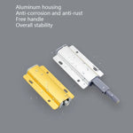 3 PCS Aluminum Alloy Bouncer Free Handle Push-Pull Cabinet Wardrobe Door Drawer Bouncer, Gold, Silver