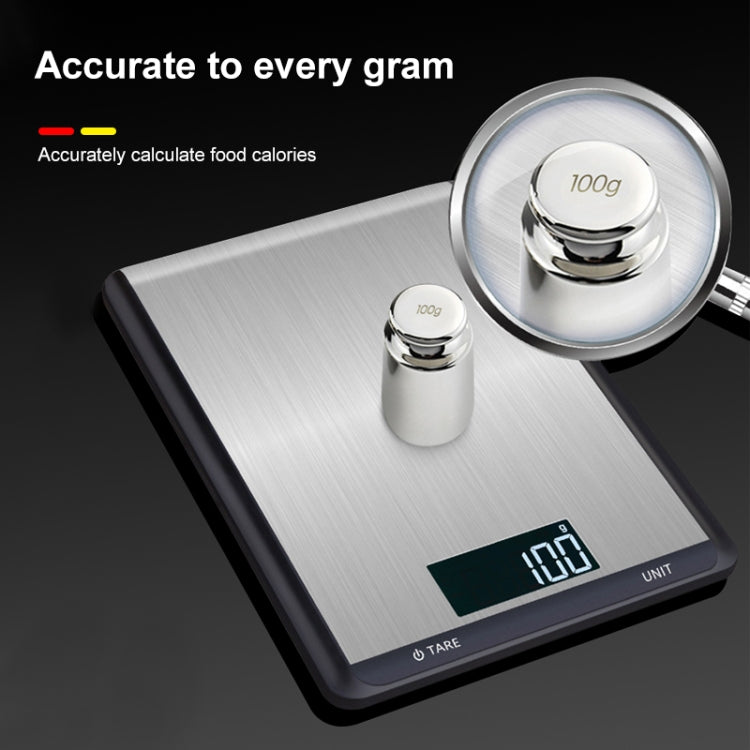 不鏽鋼廚房秤家用食品電子秤，5kg/1g，10kg/1g