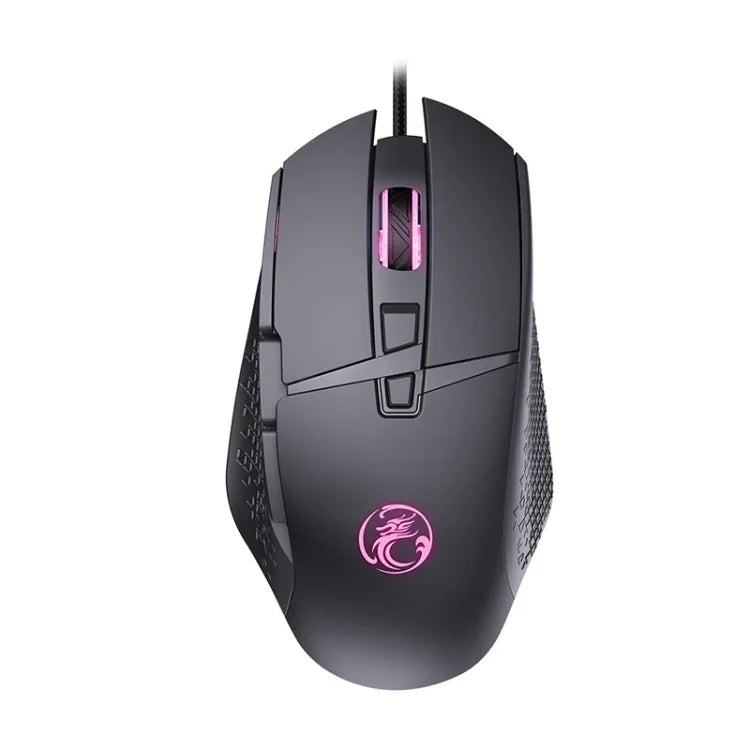 iMICE T91 8鍵 7200DPI USB有線發光電競滑鼠 線長：1.8米