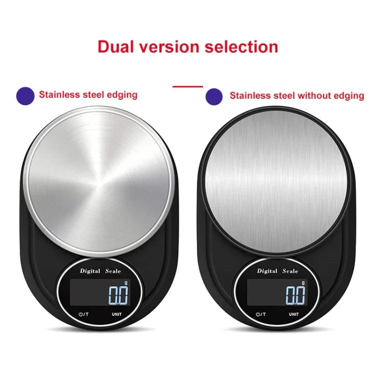 Home Kitchen Electronic Scale High Precision Stainless Steel Jewelry Scale, Hemming 5kg/1g, No Edging 5kg/1g, Hemming 3kg/0.1g, No Edging 3kg/0.1g, Hemming 5kg/0.1g, No Edging 5kg/0.1g