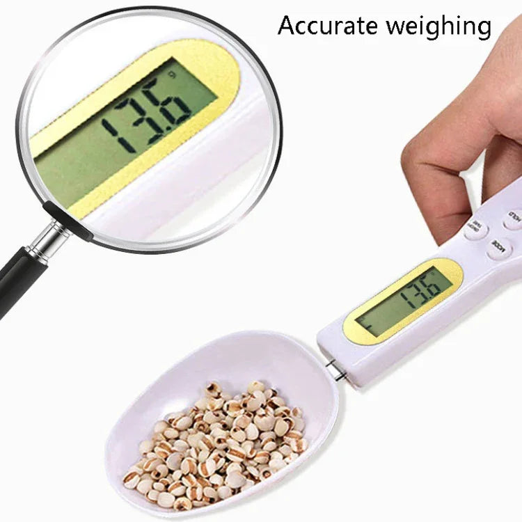 ABS電子量匙 量匙稱重測量工具，規格：500g/0.1g，500g/0.1g ABS白色，500g/0.1g ABS黑色