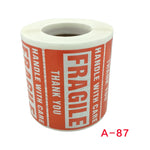 Caution Warning Packaging Transportation Sticker Label, A-87