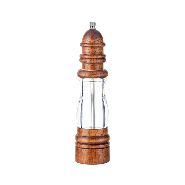 木製燈塔形胡椒研磨器家用手動海鹽研磨工具，款式2