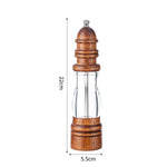 木製燈塔形胡椒研磨器家用手動海鹽研磨工具，款式2